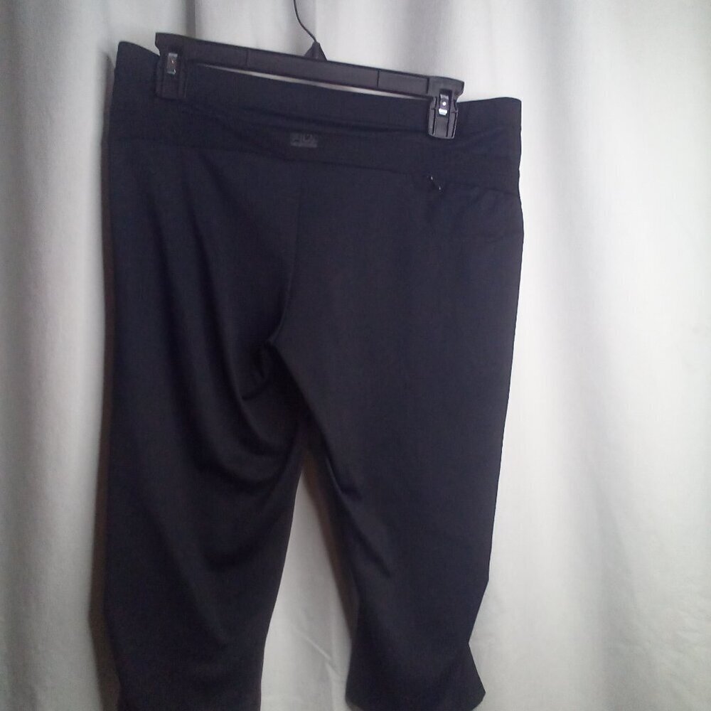 Fila Sport Capri Pants Women M Active Athletic Black - Picture 6 of 15